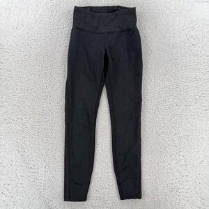 REI Co-op Leggings Womens Small Black High Rise Ankle Running Stretch Pants
